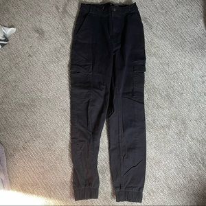 Hollister black ultra high-rise jogger with pockets